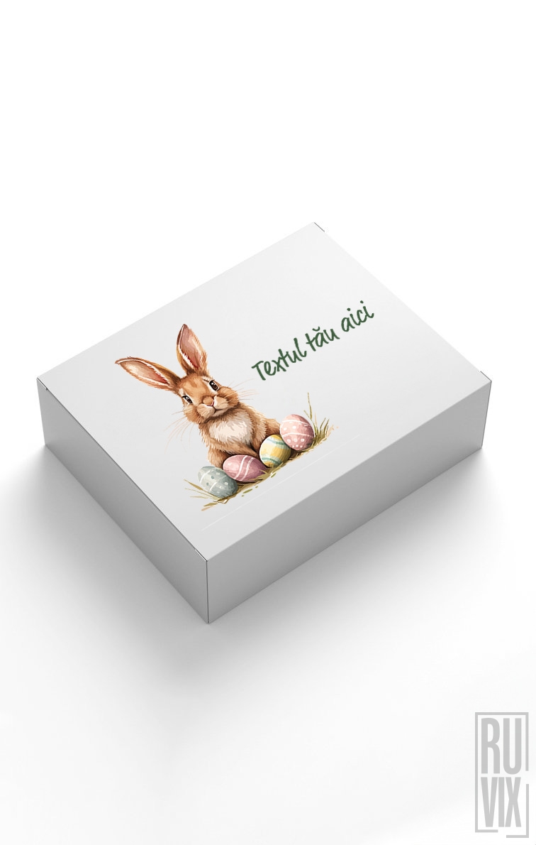 Cutie Personalizată de Primăvară - Iepure