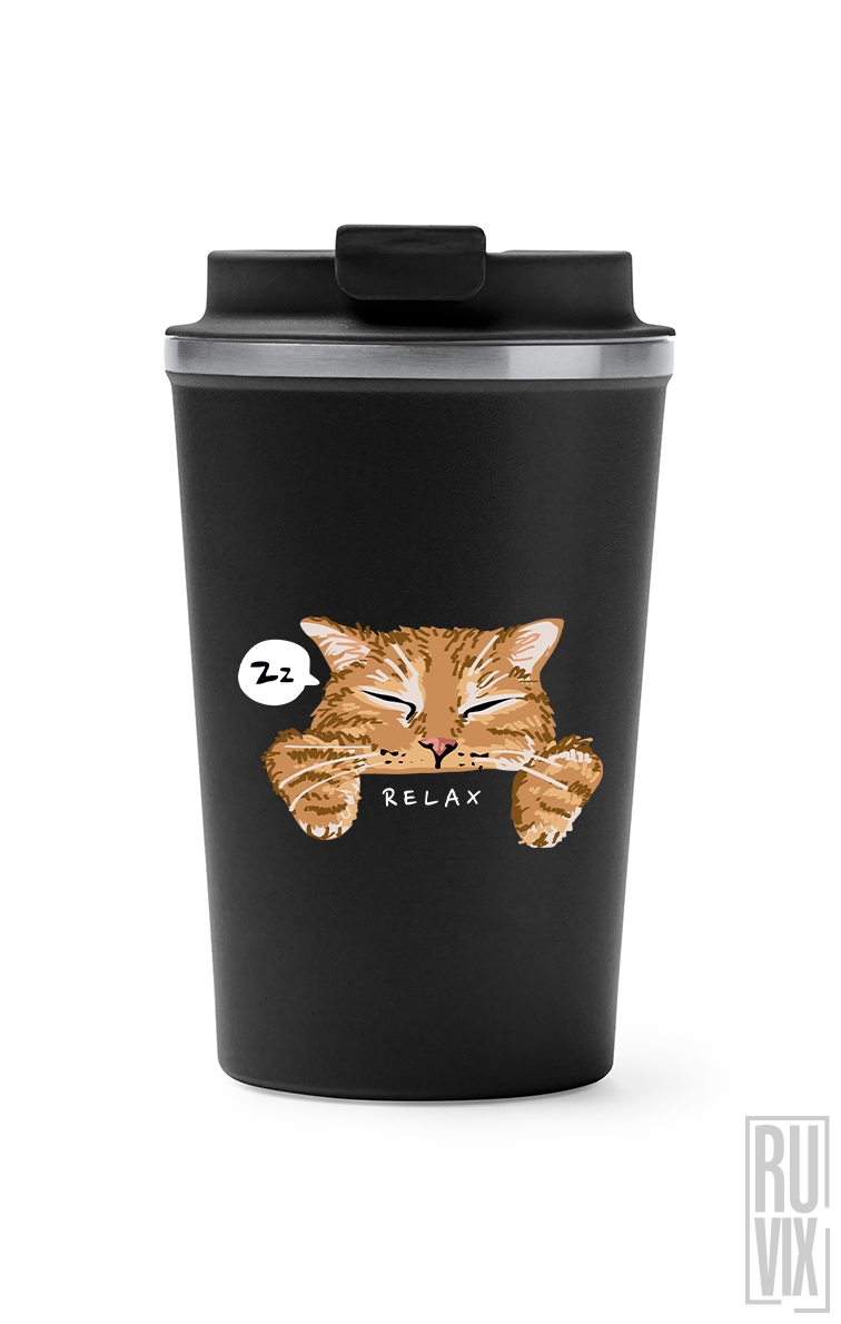 Relaxed Cat - Termos Cafea