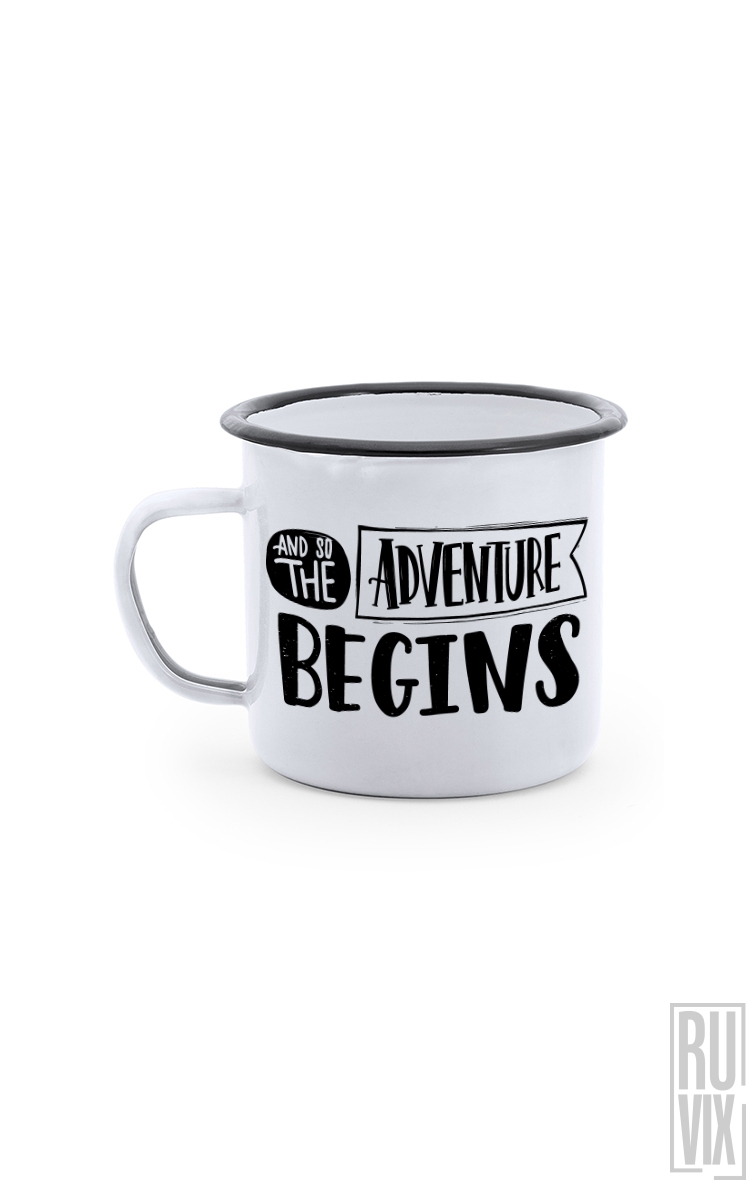 Adventure - Cană Metalică Vintage