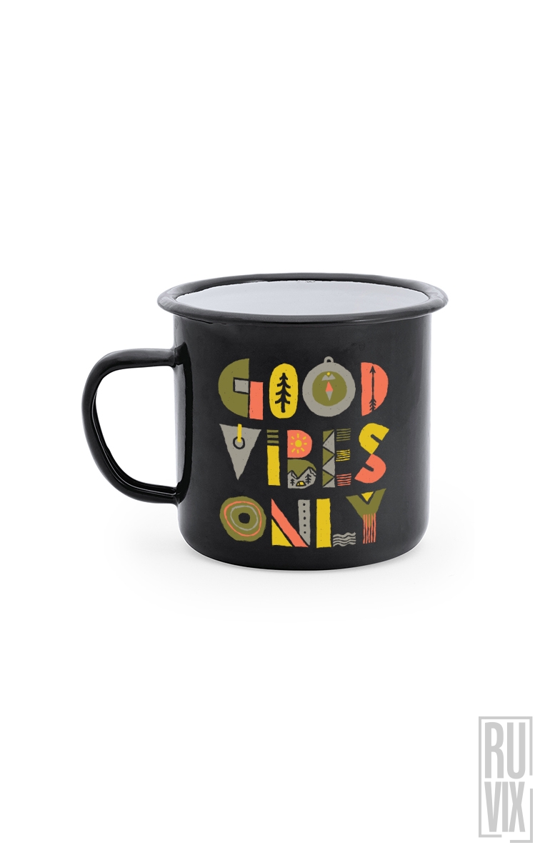 Good Vibes Only - Cană Metalică Vintage