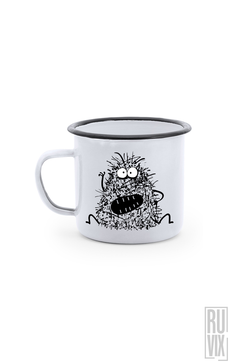 Monster - Cană Metalică Vintage
