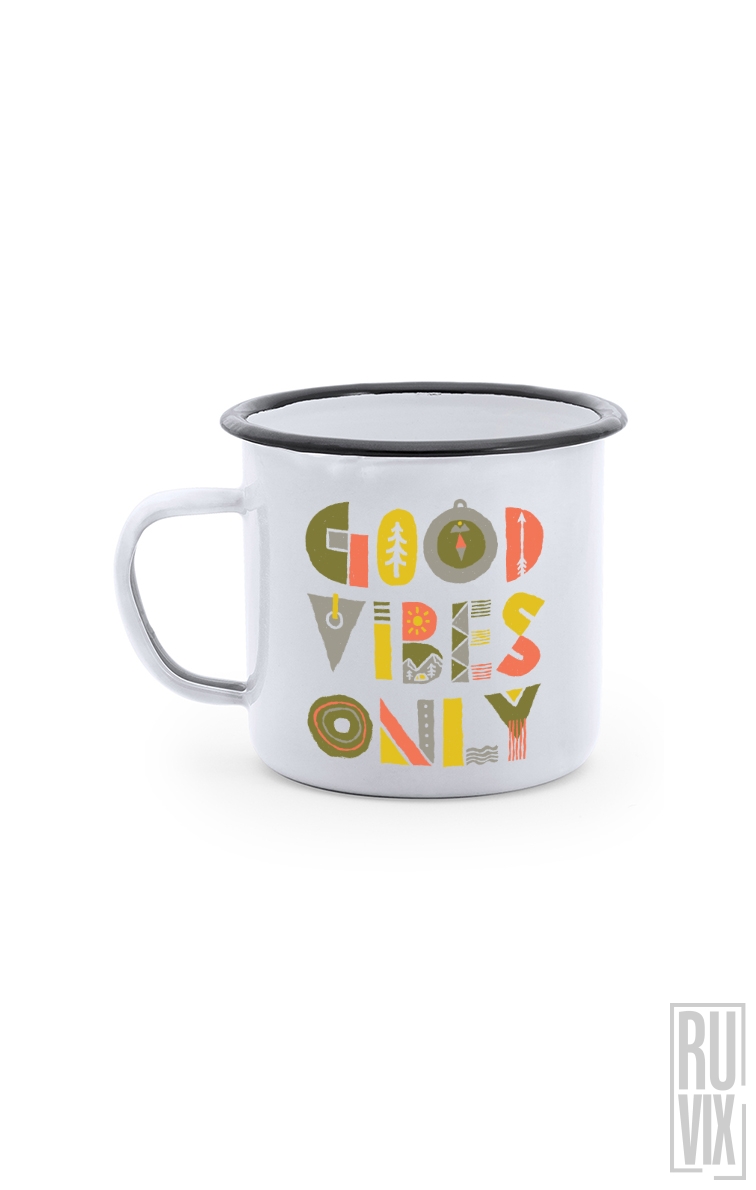 Good Vibes Only - Cană Metalică Vintage