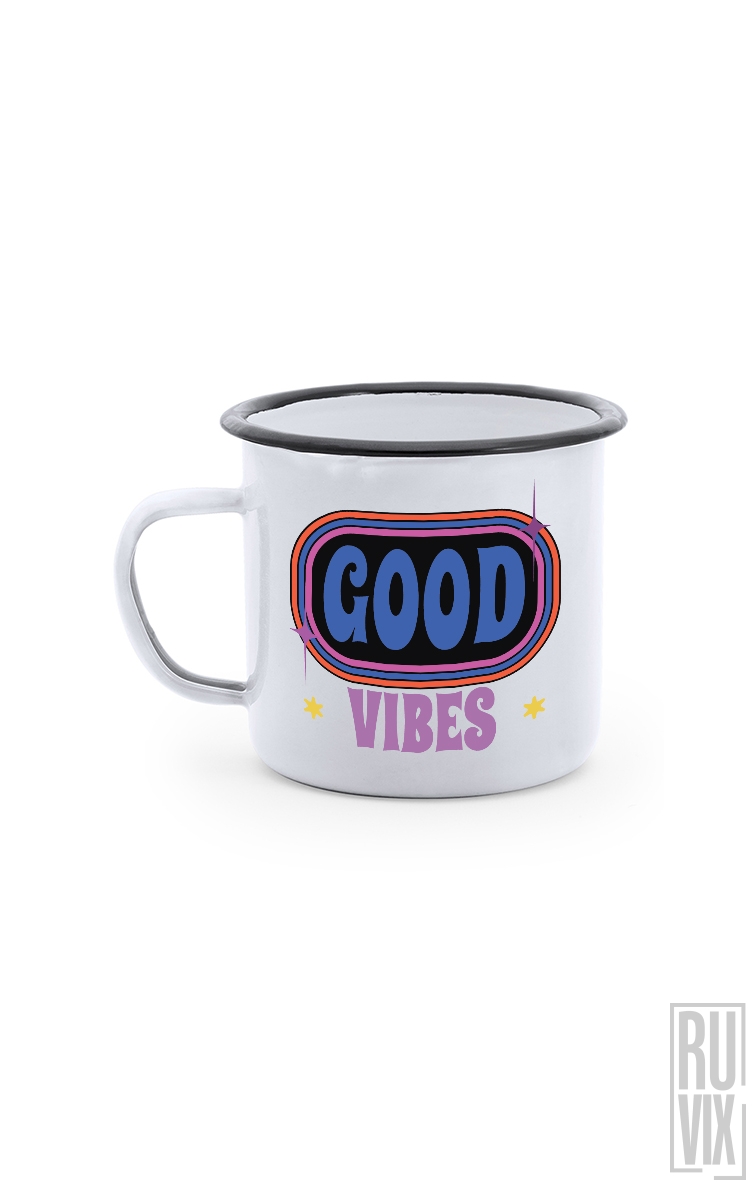 Good Vibes - Cană Metalică Vintage