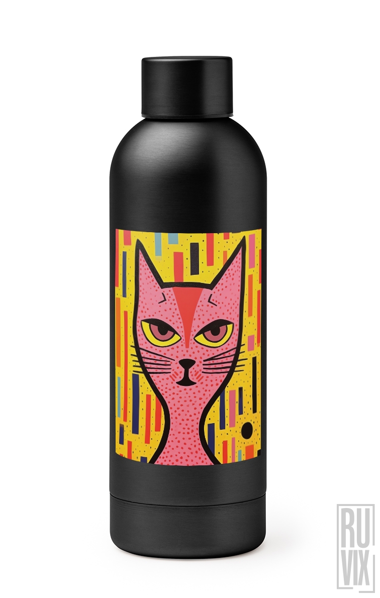 Cat Art - Termos Premium