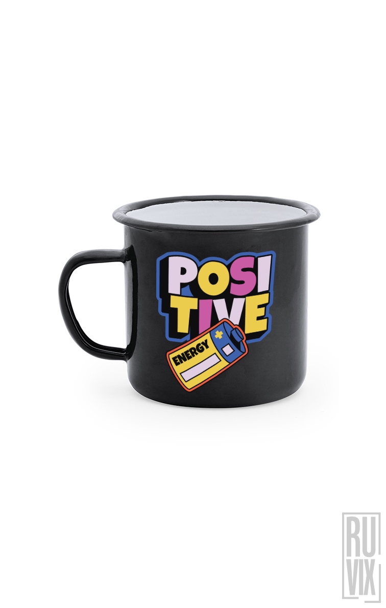 Positive Energy - Cană Metalică Vintage