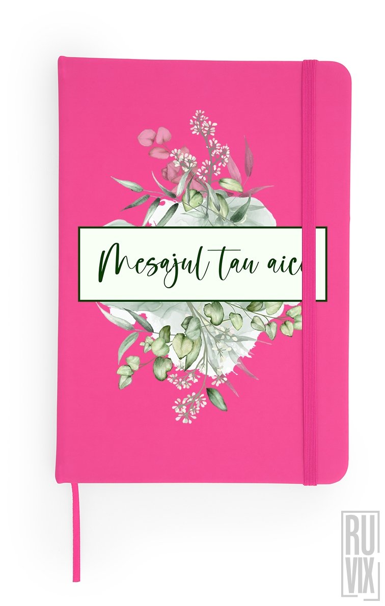 Agendă Personalizată Dreptunghi Floral