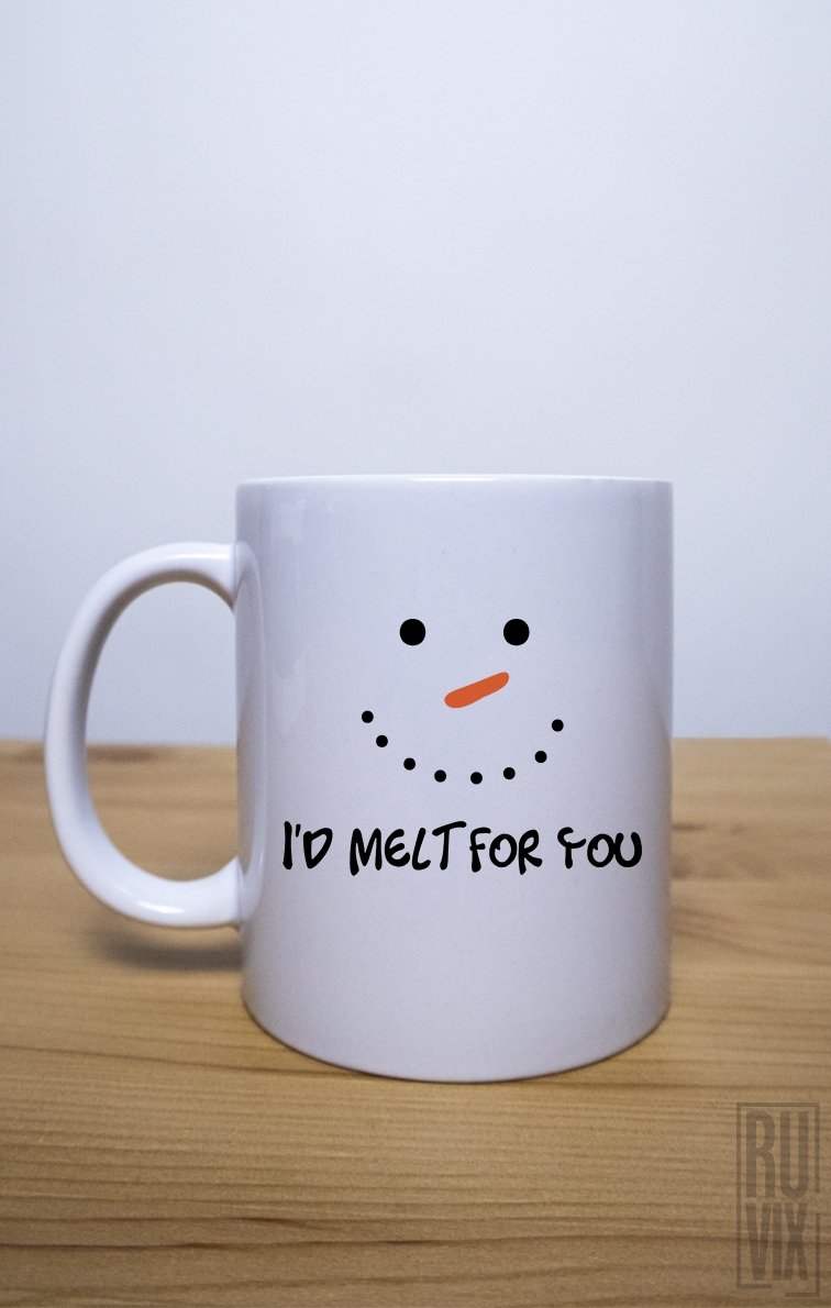 Cană Albă I`d melt for you