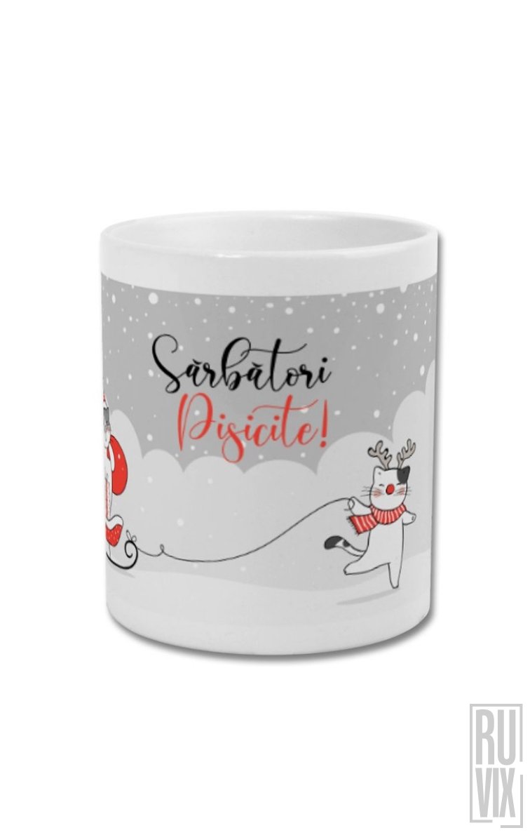 Cană Sărbători Pisicite