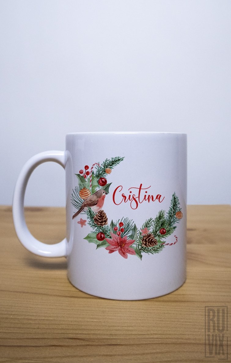 Cană Vrăbiuță de Crăciun