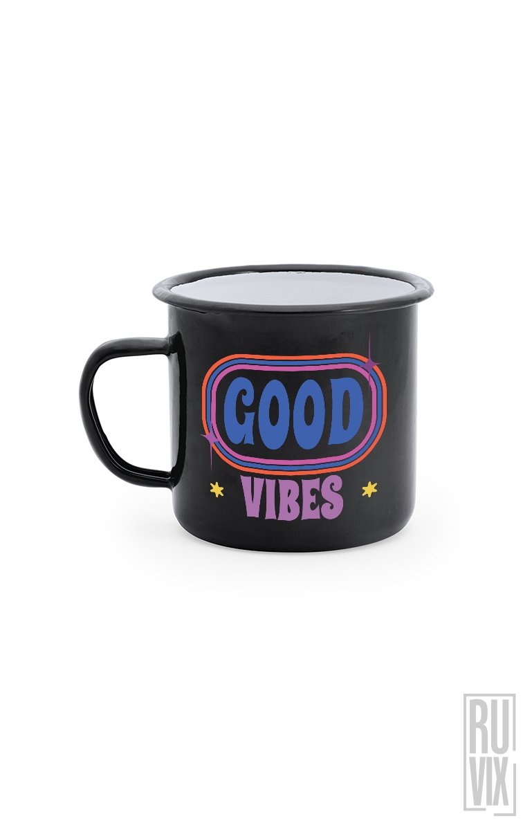 Good Vibes - Cană Metalică Vintage
