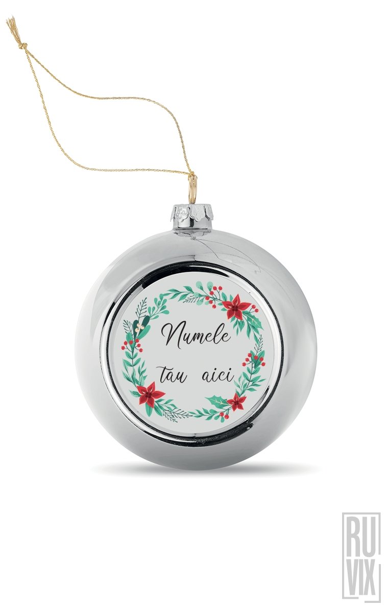 Glob Personalizat Argintiu