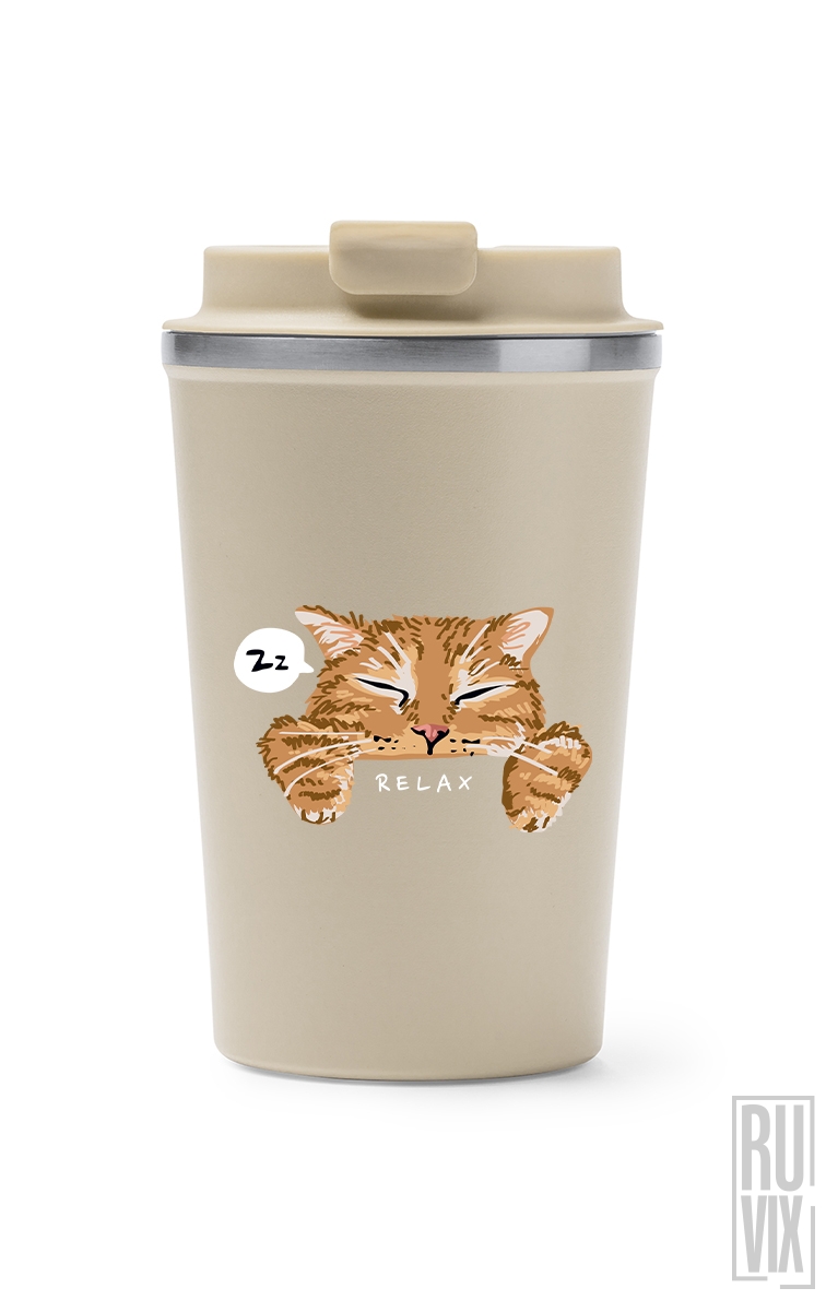 Relaxed Cat - Termos Cafea