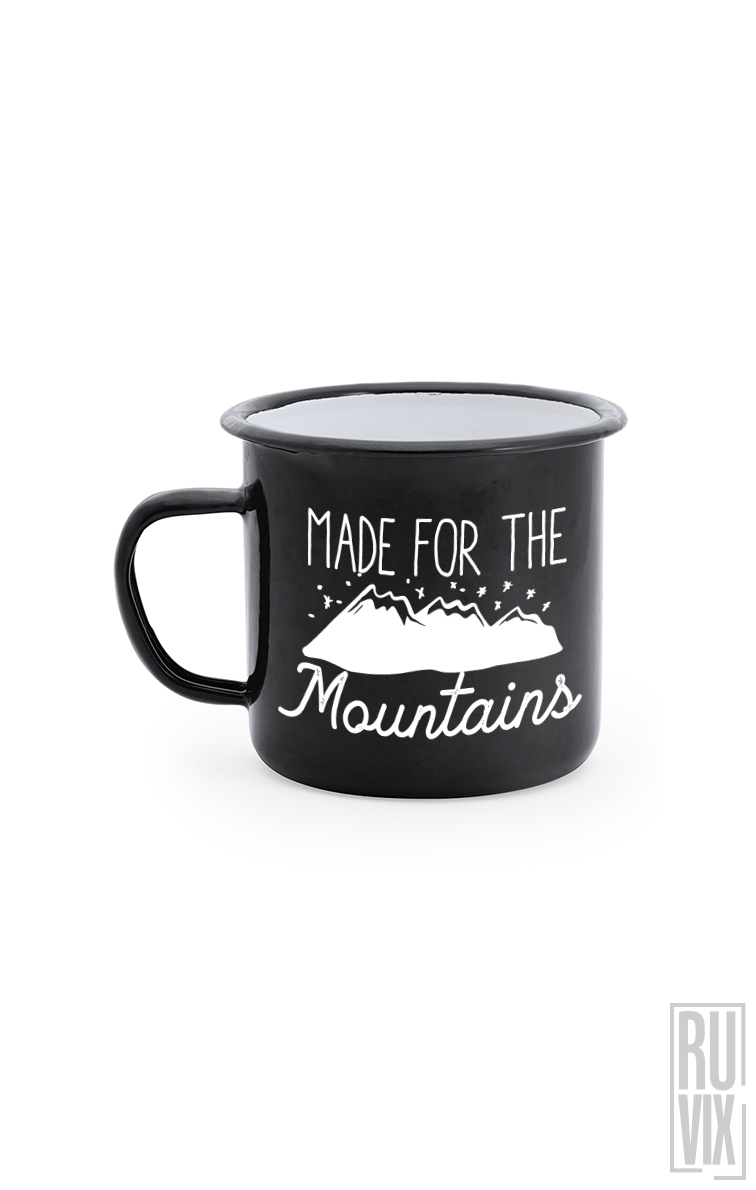 Made for The Mountains - Cană Metalică Vintage