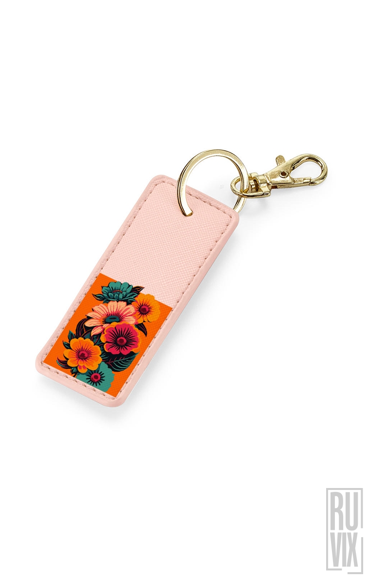 Floral Vibe - Breloc Dreptunghiular