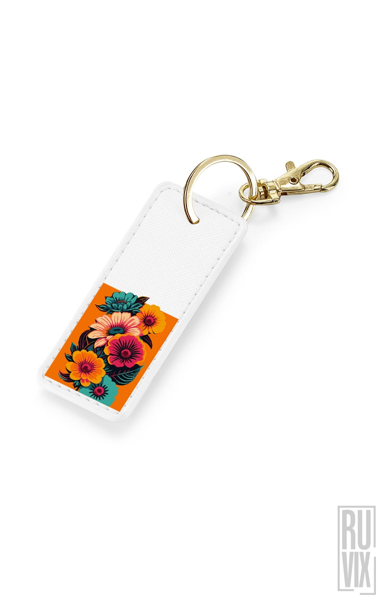 Floral Vibe - Breloc Dreptunghiular