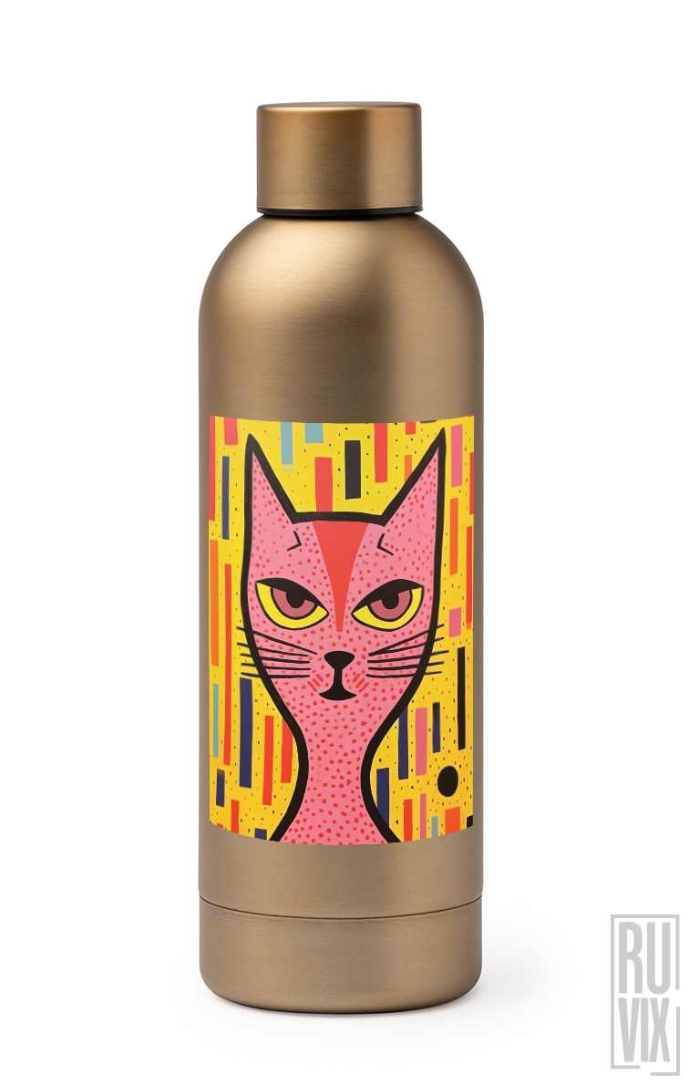 Cat Art - Termos Premium