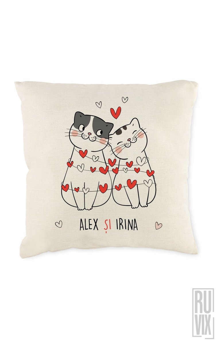 Pernă personalizată PISICI