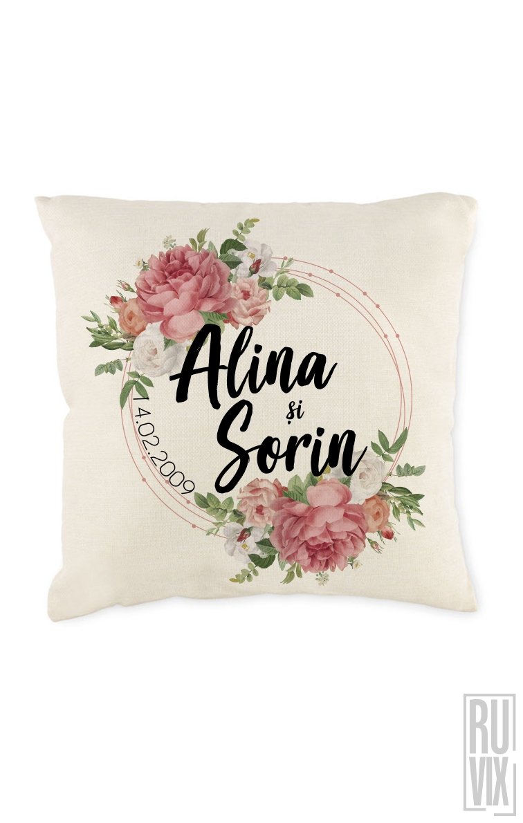 Pernă personalizată ROSE DATE