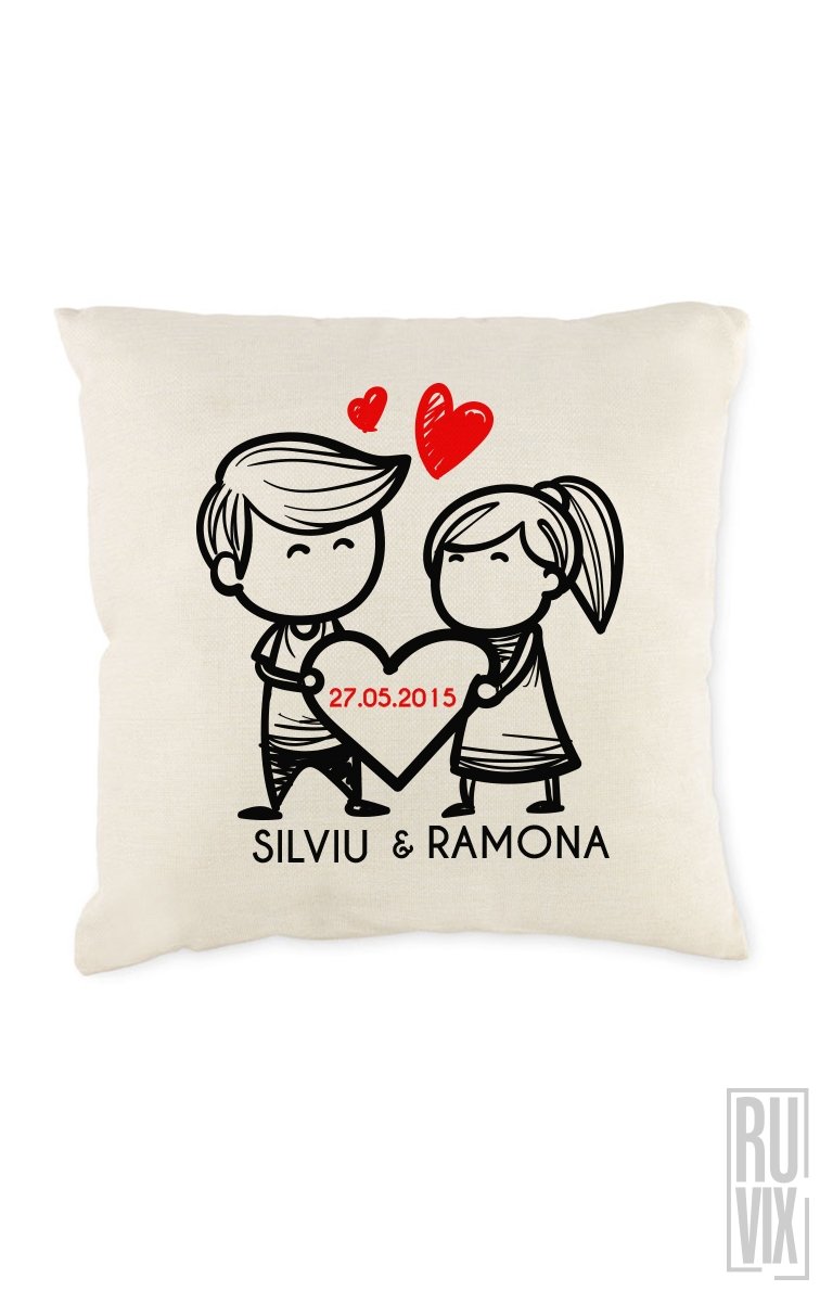 Pernă personalizată STICK COUPLE