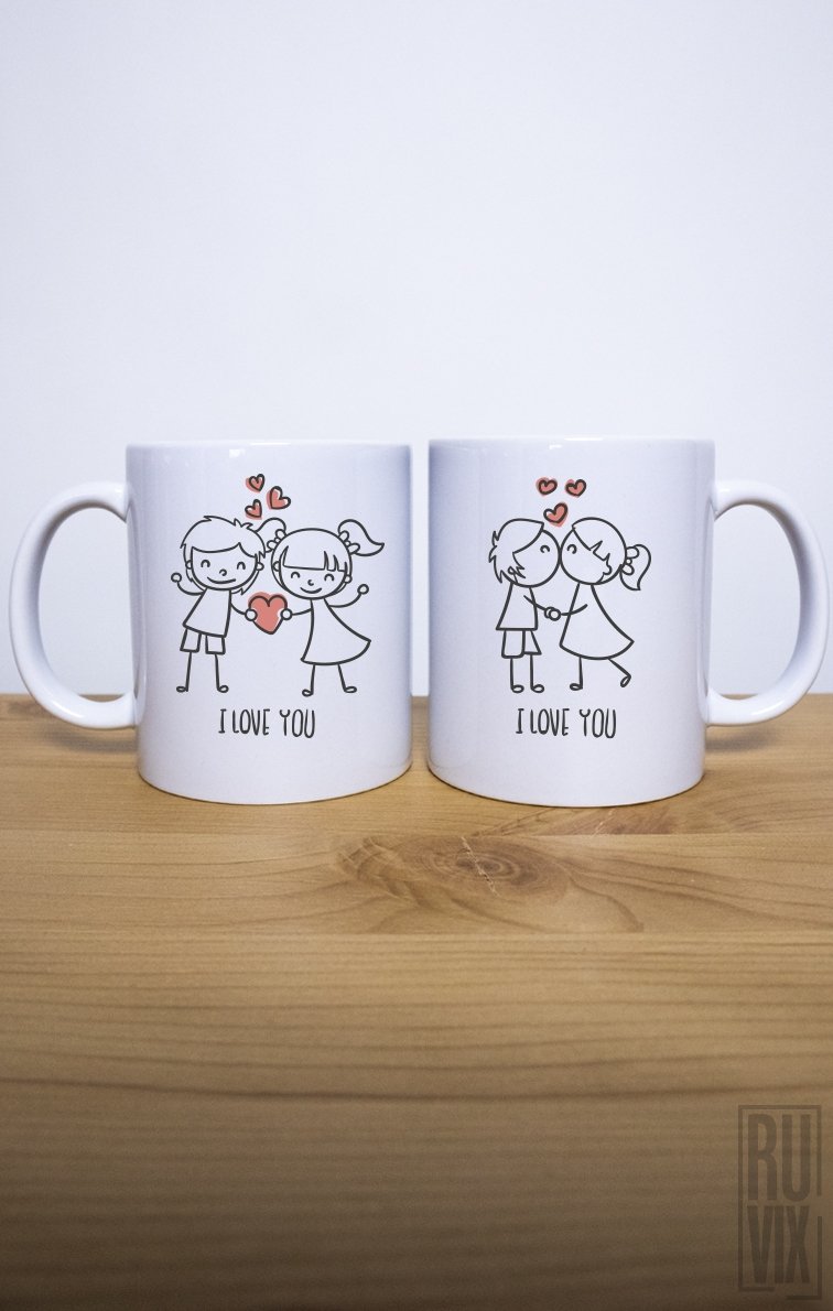 Set 2 Căni I Love You