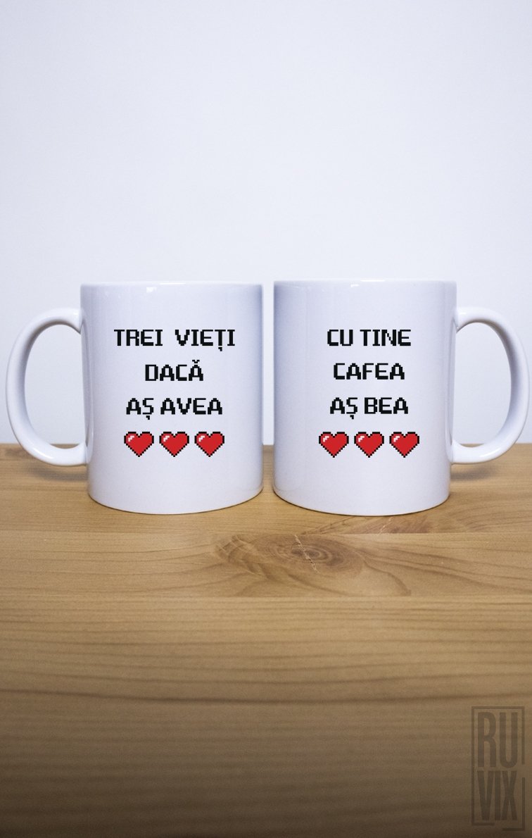 Set 2 Căni Trei vieți dacă aș avea