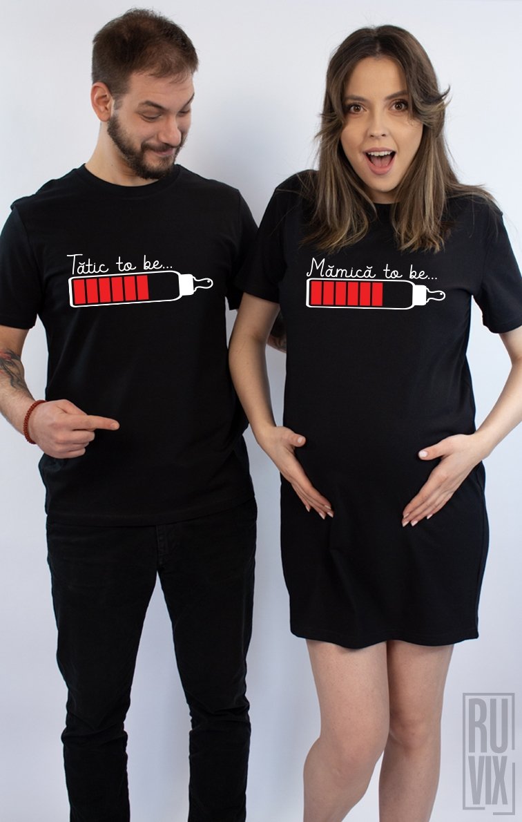 Set Rochie + Tricou Părinți to be