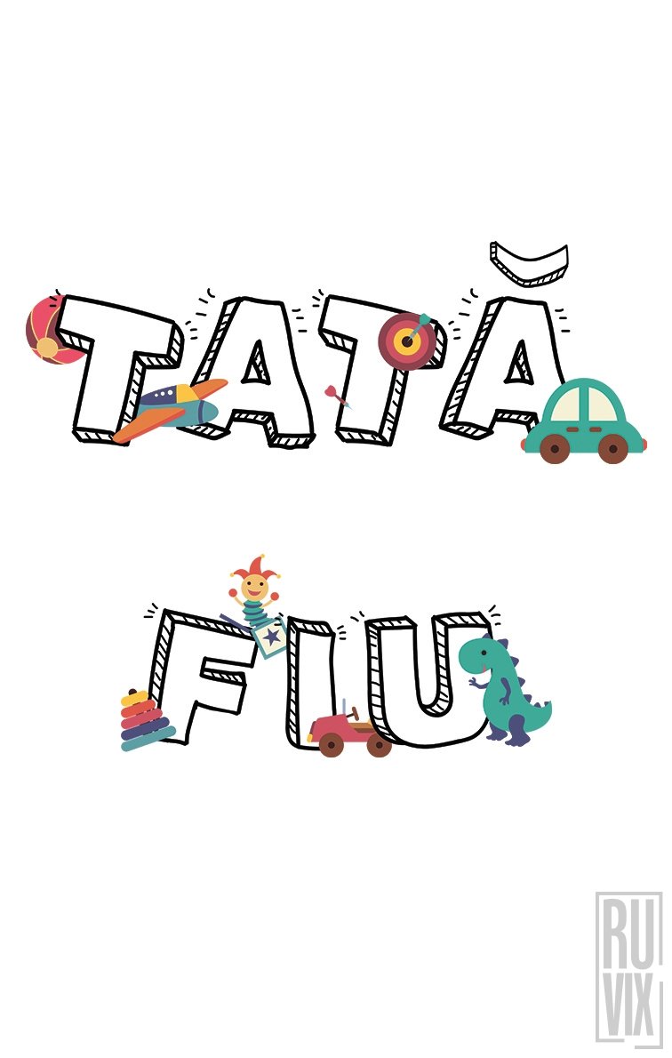 SET Tricouri Familie Tata - Fiu