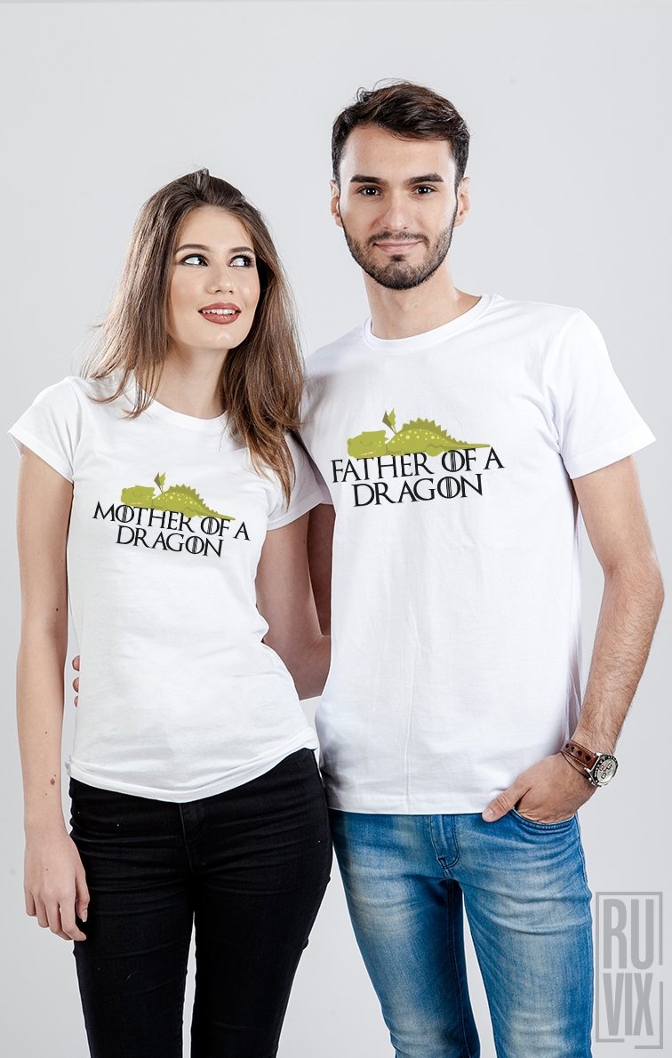Set Tricouri Parents of a Dragon