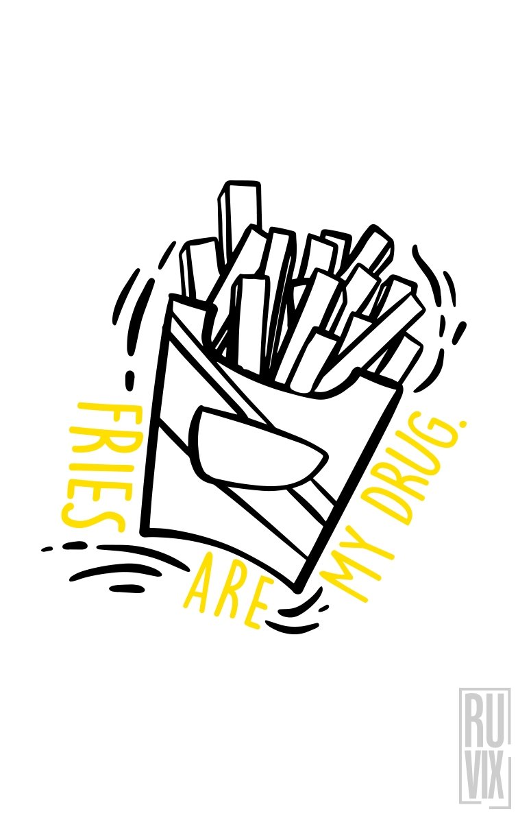 Bluză Fries Are My Drug