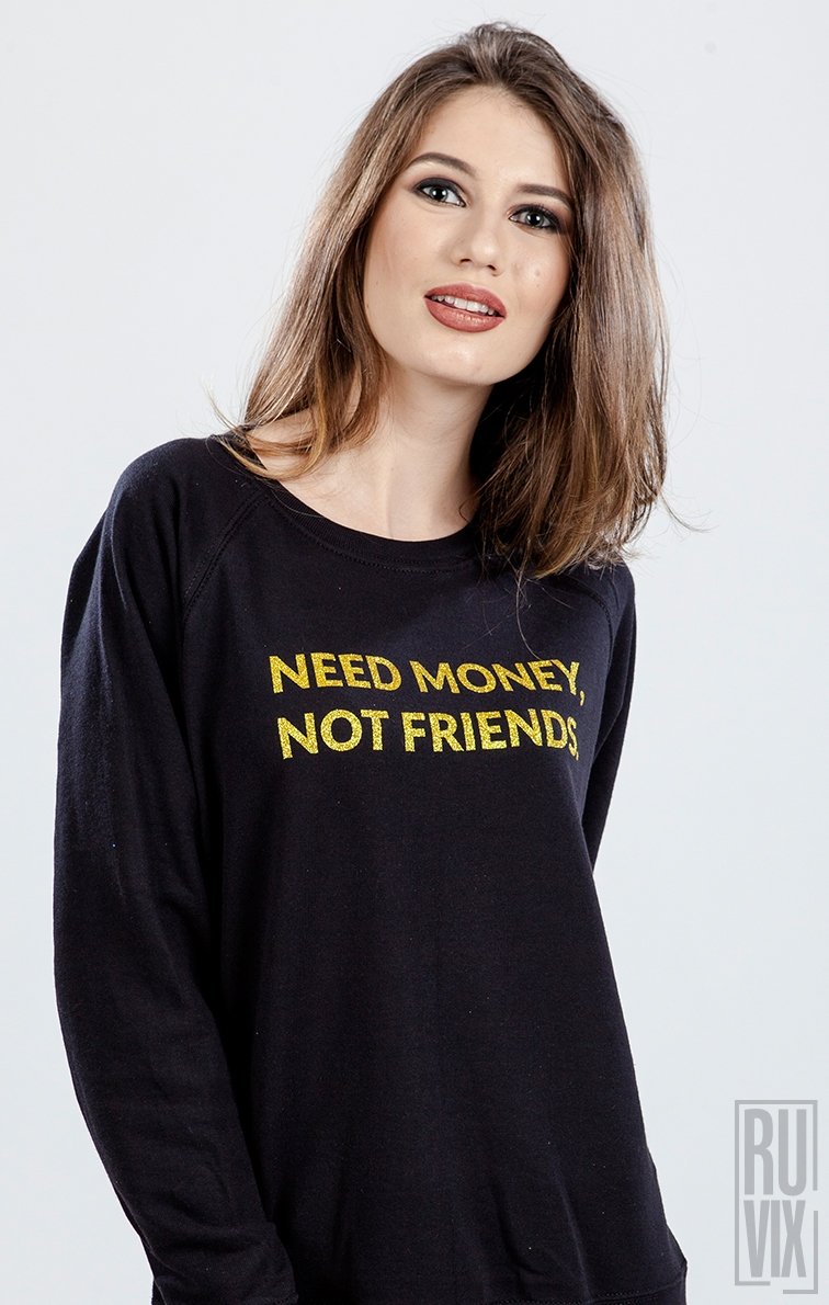 Bluză Need Money Negru