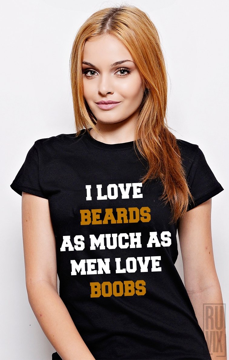 Tricou Boobs and Beards