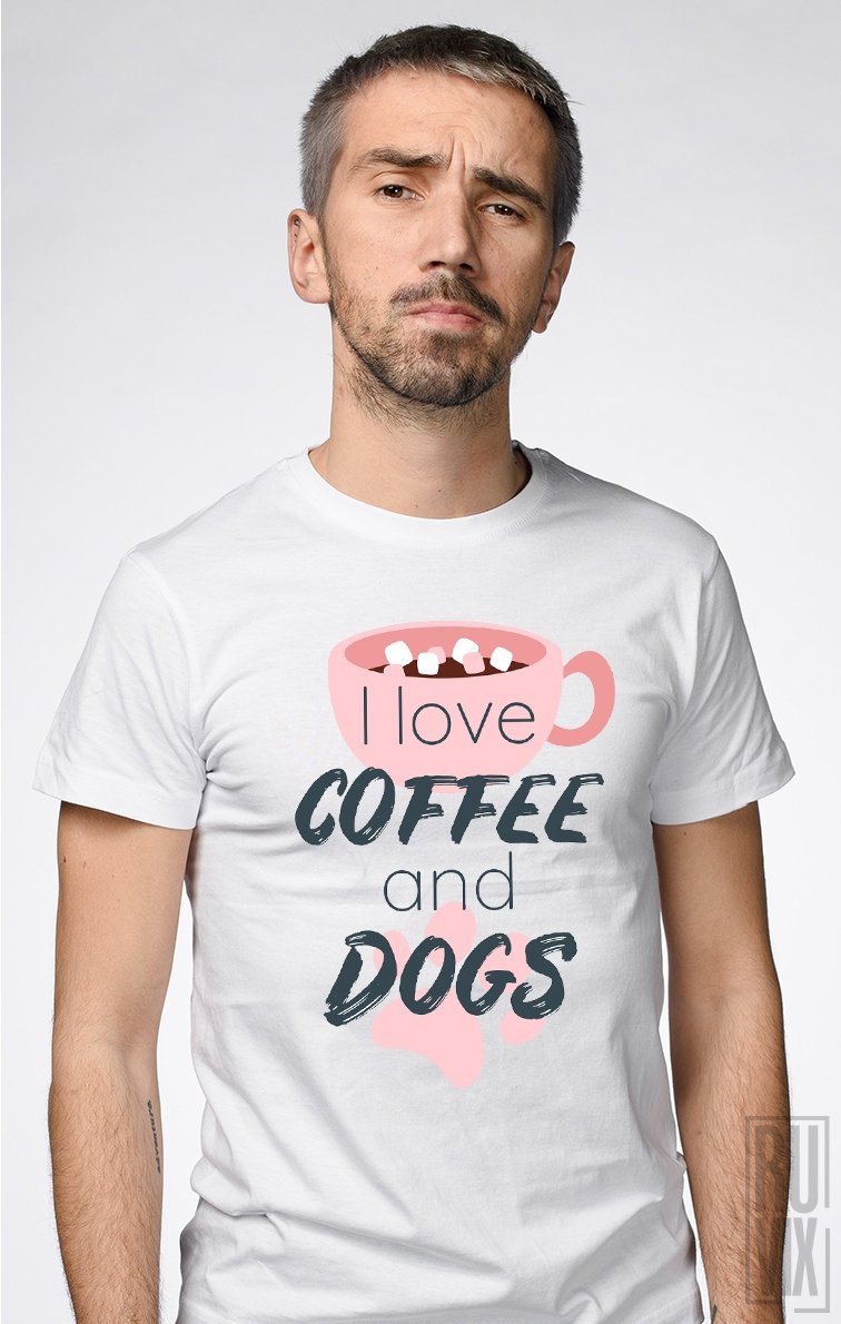 Tricou Coffee and Dogs