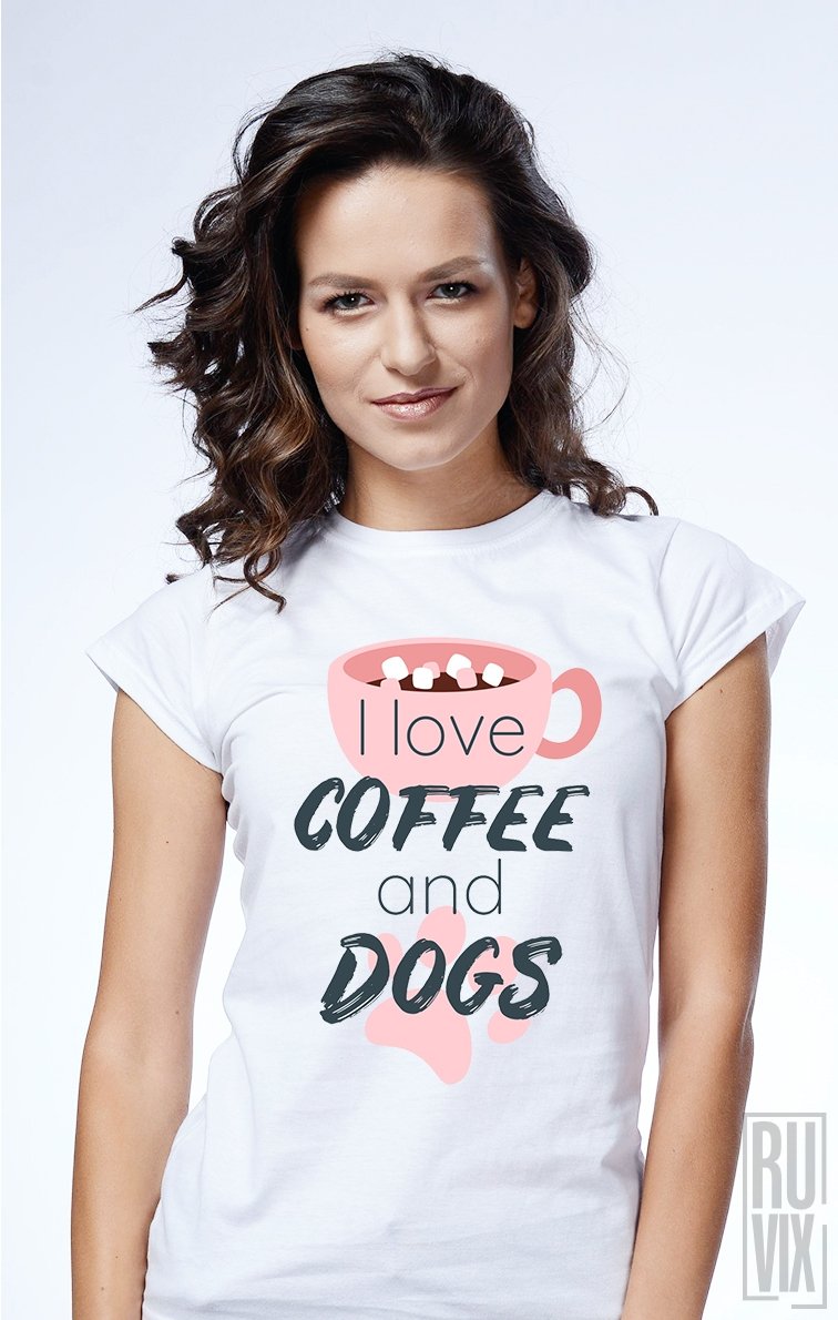 Tricou Coffee and Dogs