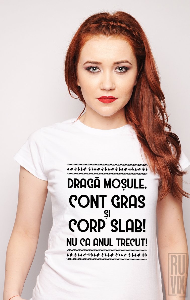 Tricou Cont gras și corp subțire