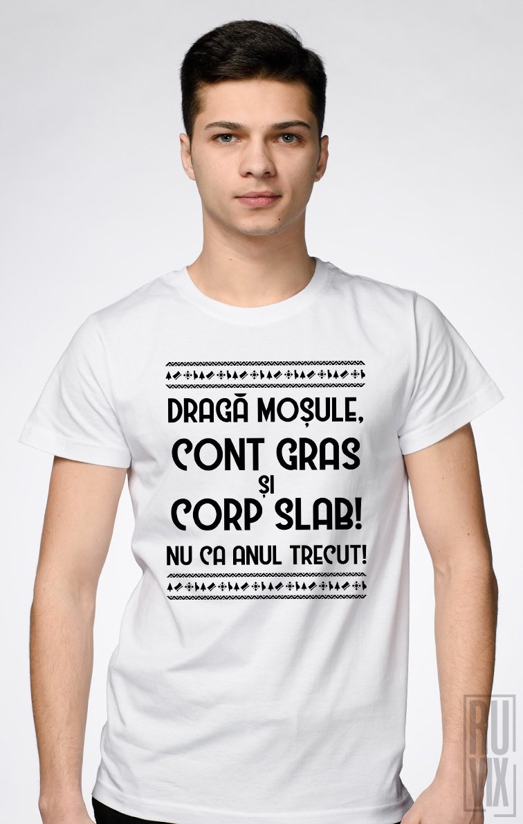 Tricou Cont gras și corp subțire