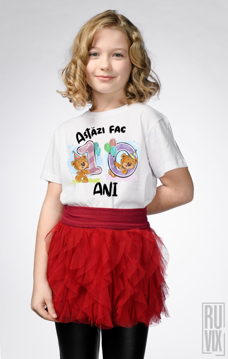 Tricou de Copii ASTĂZI FAC 10 ANI