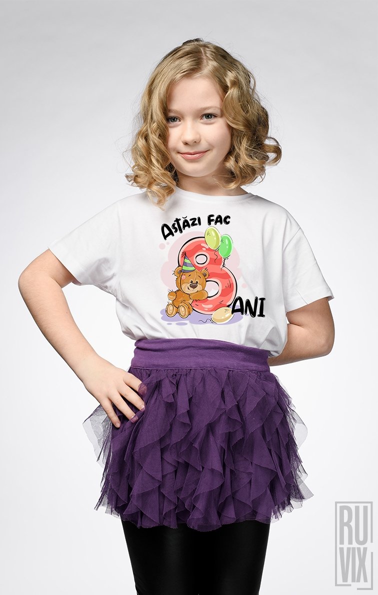 Tricou de Copii ASTĂZI FAC 8 ANI