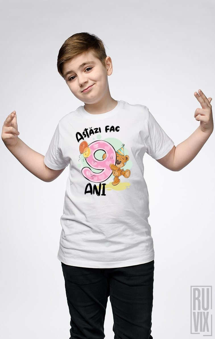 Tricou de Copii ASTĂZI FAC 9 ANI