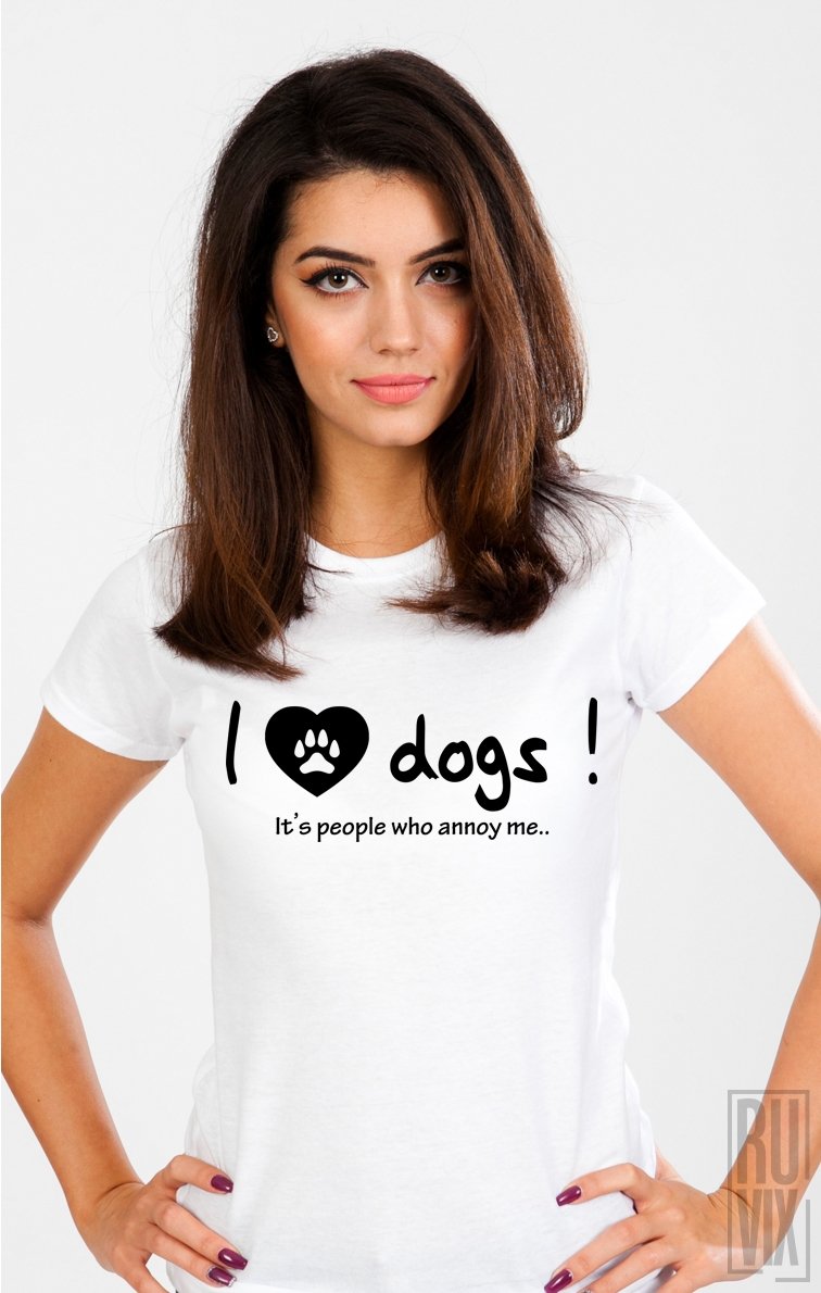 Tricou I Love Dogs