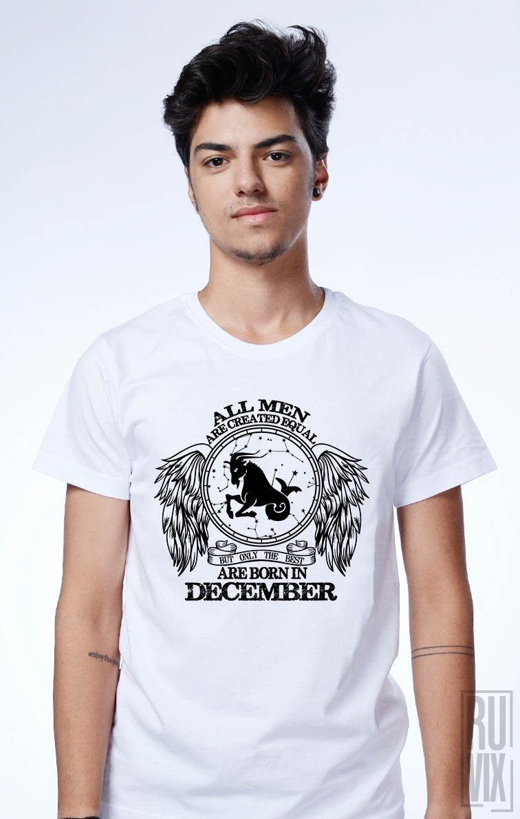 Tricou Capricorn - Zodiac Decembrie Bărbați