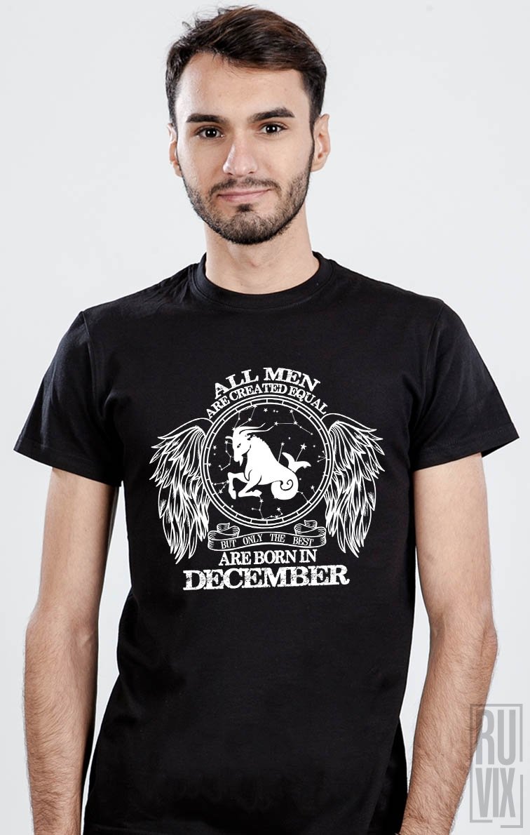 Tricou Capricorn - Zodiac Decembrie Bărbați