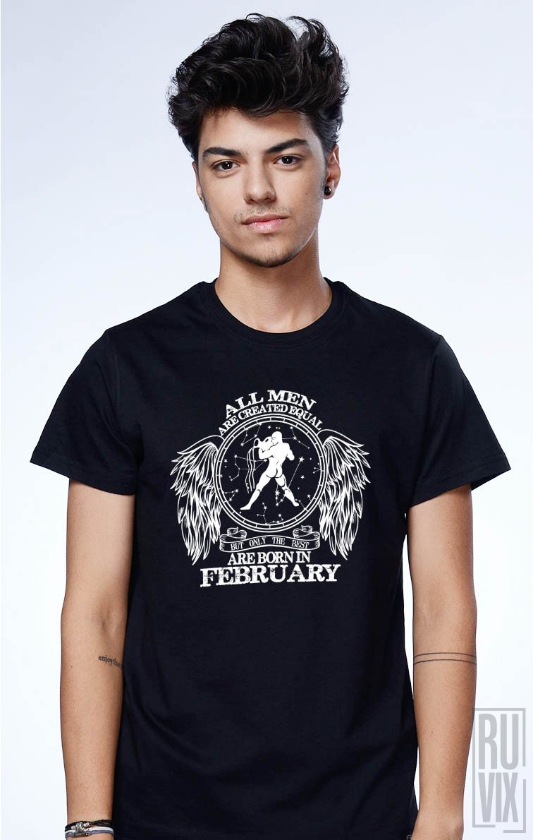 Tricou Vărsător - Zodiac Februarie Bărbați