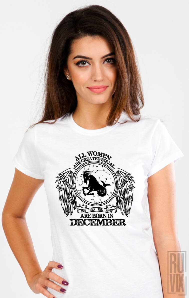 Tricou Capricorn - Zodiac Decembrie Dama