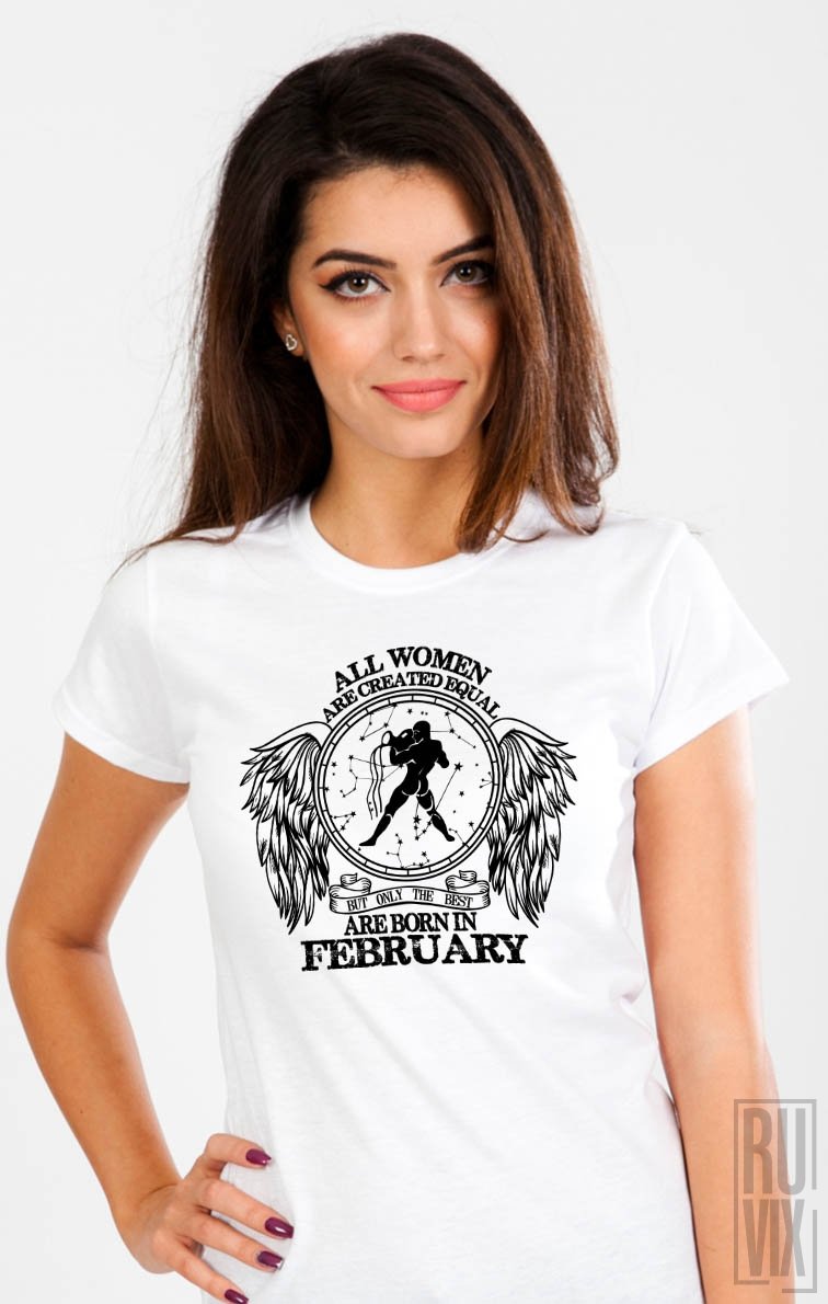 Tricou Vărsător - Zodiac Februarie Damă