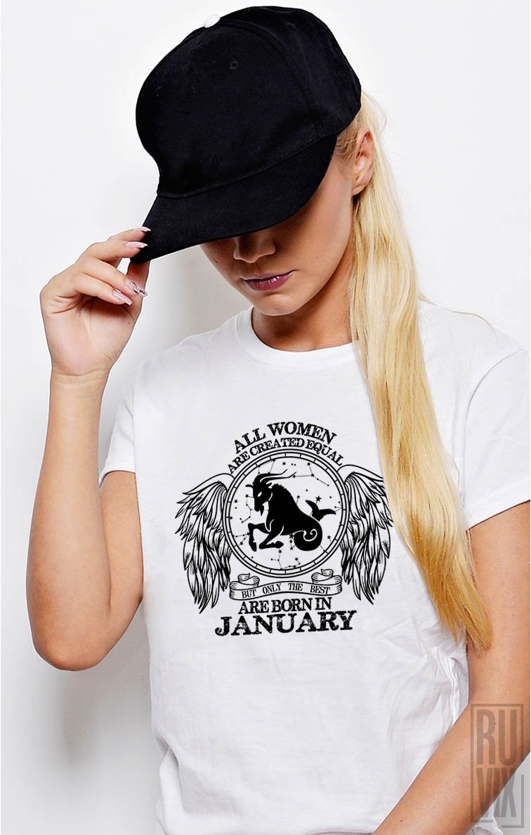 Tricou Capricorn - Zodiac Ianuarie Damă
