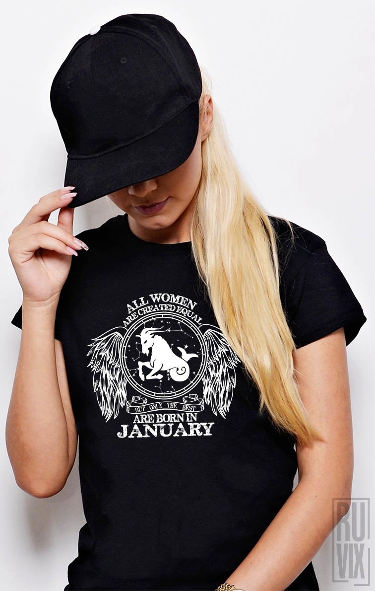 Tricou Capricorn - Zodiac Ianuarie Damă