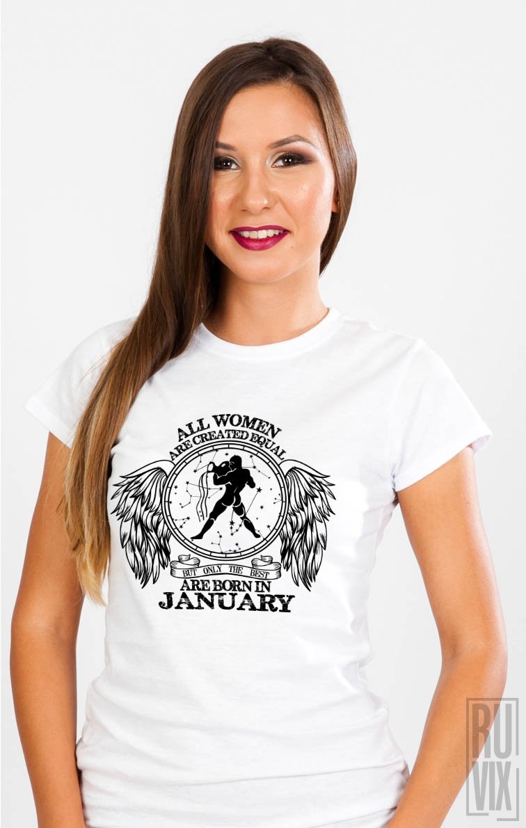 Tricou Vărsător - Zodiac Ianuarie Damă