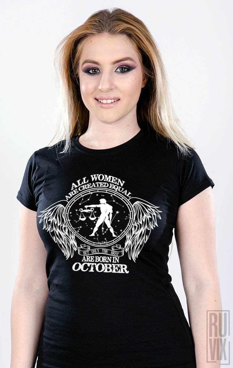 Tricou Balanță - Zodiac Octombrie Damă