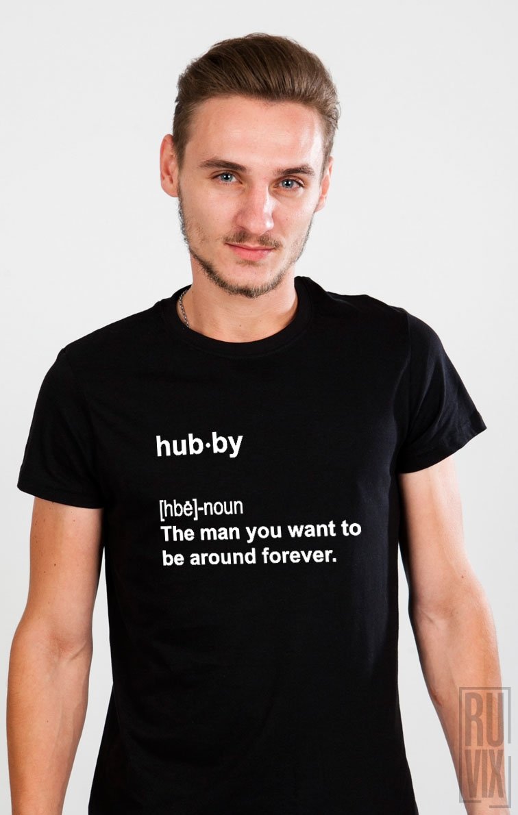 Tricouri de Cuplu Dictionar Wifey and Hubby